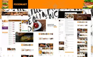 Restaurant listings & Food Delivery HTML5  FoodMart Website Template