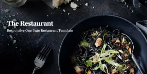 Restaurant  Responsive One Page Template