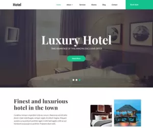 Restinn WordPress theme hotel lodge motel guest house accommodation
