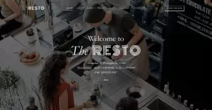 Resto - Website-sjabloon voor café en restaurant met meerdere paginas