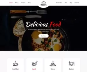 Restro - Cafe and Restaurant WordPress Theme for restaurants  SKT