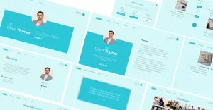 Resume Clive Thuner Powerpoint Template - TemplateMonster