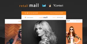 Retail Mail - Responsive E-mail Templates set + Online Access