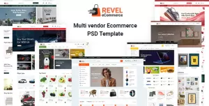 Revel eCommerce-Multi vendor Ecommerce PSD Template