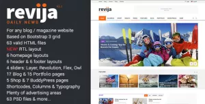 Revija - Premium Blog/Magazine HTML Template