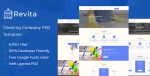 Revita - Cleaning Service PSD Template