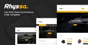 Rhyssa - Car Parts Store eCommerce  HTML Template