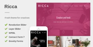 Ricca - A Fresh Responsive Theme For Creatives
