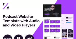Richard Dream - Podcast Website Template with Audio and Video Players WordPress Theme