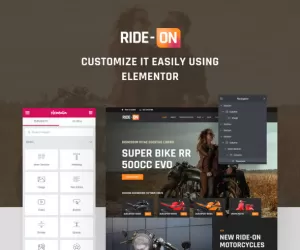 Ride ON - Motorcycle Dealership WordPress Elementor Template Kit