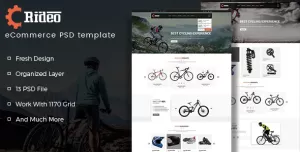 Rideo eCommerce PSD Template