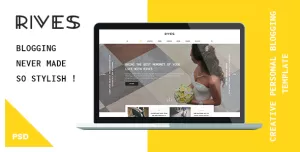 Rives - Creative personal Blogging Psd Template