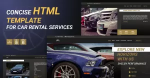 Roadside Rentals - Car Rental Plain HTML Dark-Colored Website Template