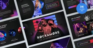 Rockamore - Music Band Presentation Keynote Template