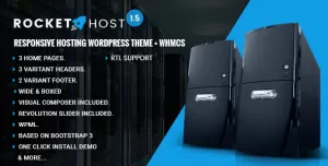 RocketHost - Responsive Hosting WordPress Theme + WHMCS