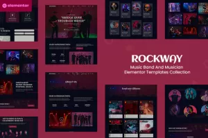 Rockway - Music Band & Musician Elementor Template Kit
