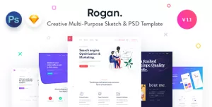 Rogan - Creative Multi-Purpose Sketch & PSD Template