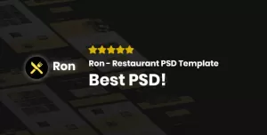 Ron - Restaurant PSD Template