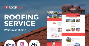 Rooftops - Roofing Services WordPress Theme - TemplateMonster