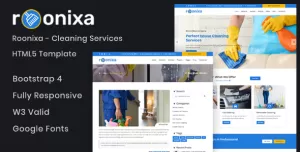 Roonixa - Cleaning Services HTML5 Template