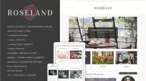 Roseland - A Sophisticated WordPress Blogging Theme - Themes ...