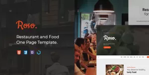 Roso — Restaurant and Food HTML Template