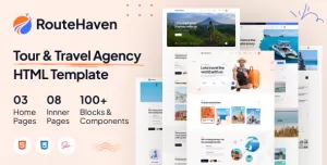 RouteHaven - Travel & Tour Booking HTML5 Template