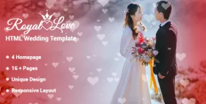 Royal Love - HTML Wedding Template