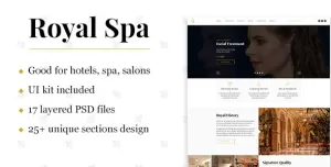 Royal Spa — Luxury Hotel & Spa PSD Template