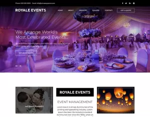 Royale Events - Multipurpose Event Management PSD Template