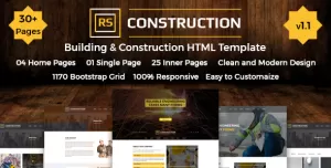 RSConstruction - Construction & Building HTML Template
