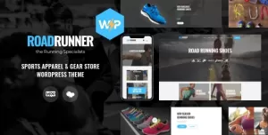 Run Gran  Sports Apparel & Gear Store WordPress Theme