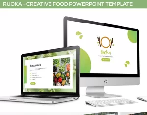 Ruoka - Creative Food PowerPoint template - TemplateMonster
