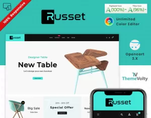 Russet - Furniture Home Decor Shop OpenCart Template