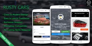 Rusty Cars  Search Junk Cars & Used Parts - Responsive Mobile Template