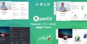RyanCV - Personal Portfolio Resume Jekyll Theme