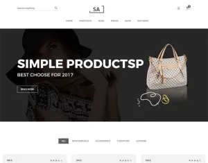 Sa - Minimalist eCommerce Website Template - TemplateMonster