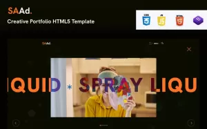 Saad - Creative Portfolio HTML5 Template - TemplateMonster