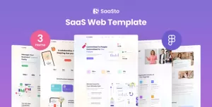 Saasto - SaaS Website Figma Template