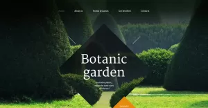 Šablona webových stránek Botanická zahrada - TemplateMonster