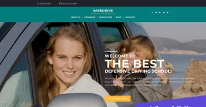 SafeDrive - Driving School Moto CMS 3 Template