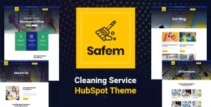 Safem - HubSpot Theme for Cleaning Service Agency