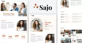 Sajo - Personal Portfolio Elementor Template Kit