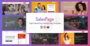 SalesPage - Landing Page Template for Creative Agencies, Apps, Portfolio Websites & Small Businesses