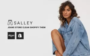 Salley - Jeans Store Clean Shopify Theme - TemplateMonster