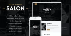 Salon  Barbershop & Tattoo Studio WordPress Theme