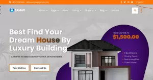 Samad - Real Estate Multipage Bootstrap Website Template