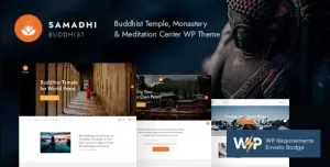 Samadhi  Oriental Buddhist Temple WordPress Theme