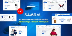 Samral - Electronics eCommerce PSD Template