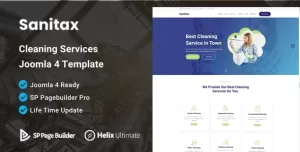 Sanitax - Cleaning Services Joomla 4 Template